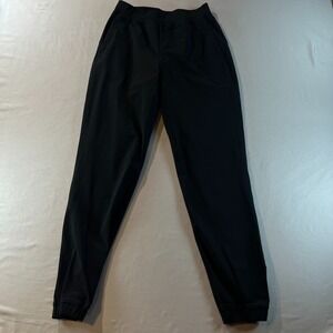 Lululemon Women Black Joggers Size 2/4 Zipper Ankle Lightweight Activewear Pants